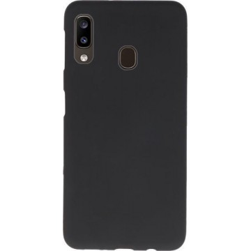 Samsung Galaxy A40 Zwarte Siliconen Hoesje - Samsung Galaxy A40 Black Silicone Case - Samsung Galaxy A40 Backcover Black
