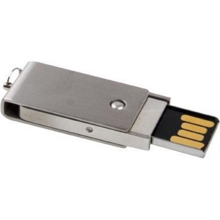 Let op type!! 32GB Metal serie Push-pull-stijl USB 2.0 Flash Disk(Silver)