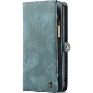 CaseMe Luxury Wallet Case Blauw Samsung Galaxy Note 10
