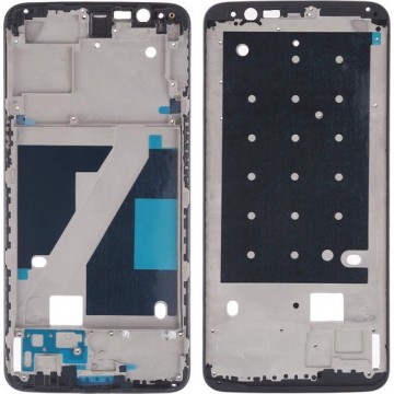 Front Behuizing LCD Frame Bezel Plate voor OnePlus 5T (Zwart)