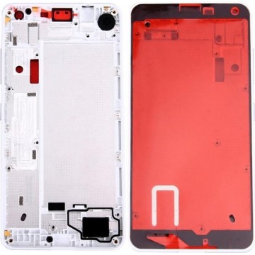 Let op type!! Front Housing LCD Frame Bezel Plate for Microsoft Lumia 650 (White)