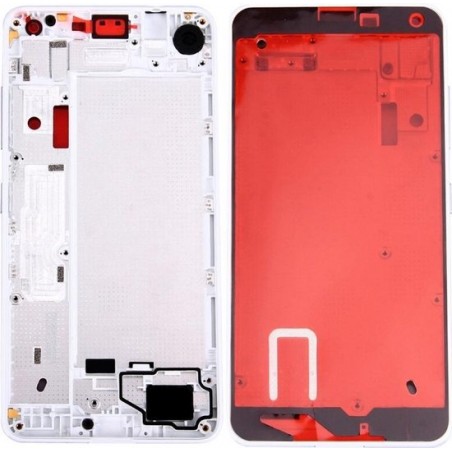 Let op type!! Front Housing LCD Frame Bezel Plate for Microsoft Lumia 650 (White)