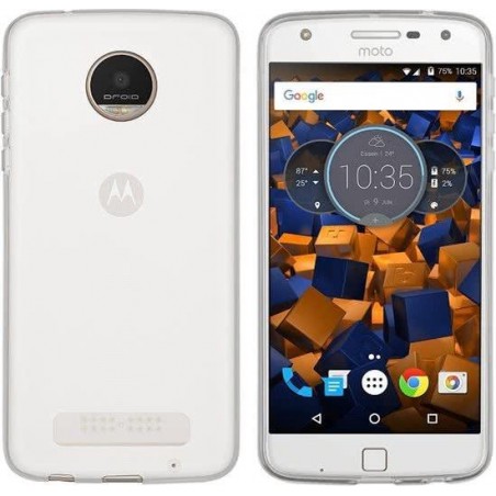CoolSkin3T TPU Case voor de Motorola Moto Z Play Transparant Wit