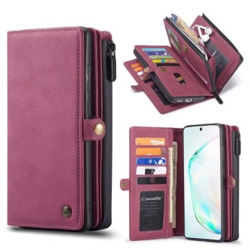 CaseMe Premium Wallet Case Hoesje Samsung Galaxy S20 Ultra - Rood