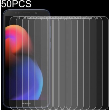 Let op type!! 50 stuks 0.26 mm 9H 2.5 D gehard glas film voor Huawei Y5 Lite (2018)  geen retail pakket