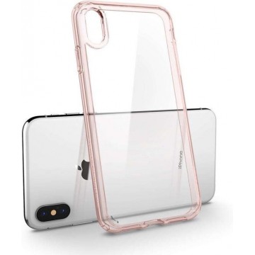 Hoesje Apple iPhone Xs Max - Spigen Ultra Hybrid Case - Roze/Goud