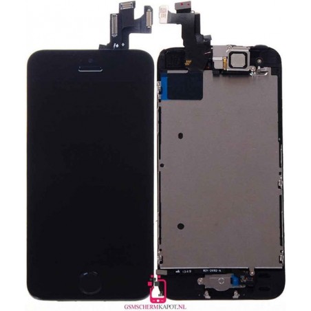 Volledig gemonteerde iphone 5s - zwart - met homebutton