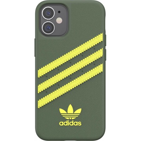 Adidas Originals Samba Backcover iPhone 12 Mini hoesje - Groen / Geel