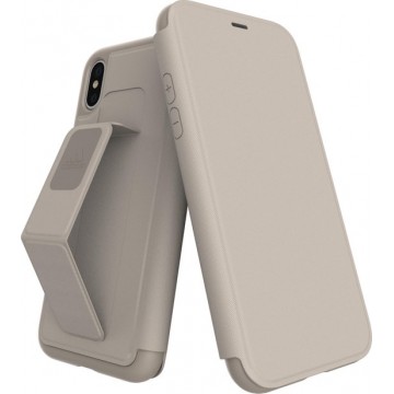 adidas SP Folio Grip Case FW17 for iPhone X/Xs sesame