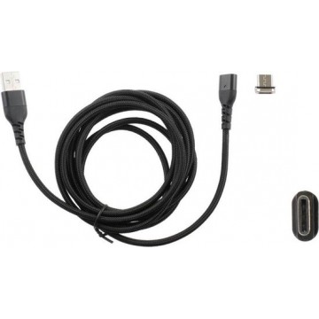 Brodit 945016 USB-kabel 2 m USB 2.0 USB A USB C Zwart