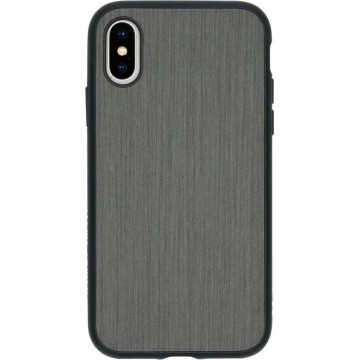 RhinoShield SolidSuit Backcover iPhone Xs / X hoesje - Brushed Steel