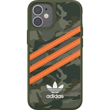 Adidas Originals Samba Backcover iPhone 12 Mini hoesje - Camo Groen / Oranje