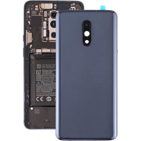 Originele batterij achterkant met cameralens voor OnePlus 7 (grijs)