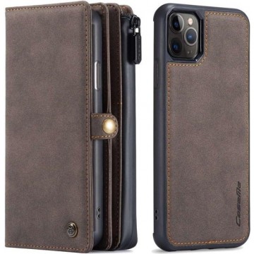 CaseMe Premium Wallet Case Hoesje iPhone 11 Pro - Bruin