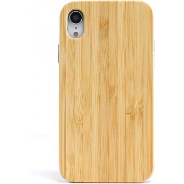 Let op type!! Shockproof TPU+ Wood Full Protective Case for iPhone XR