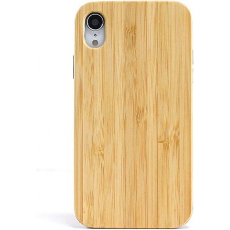 Let op type!! Shockproof TPU+ Wood Full Protective Case for iPhone XR