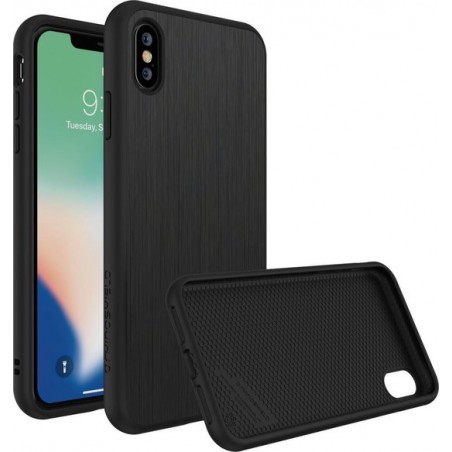 RhinoShield SolidSuit iPhone XS Max Hoesje Brushed Steel