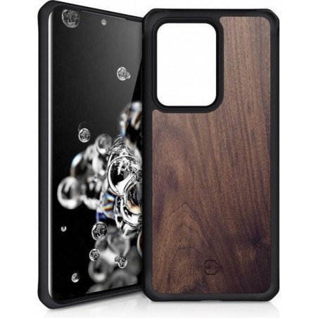 ITSKINS Level 2 HybridFusion for Samsung Galaxy S20 Ultra/S20 Ultra 5G Dark Wood