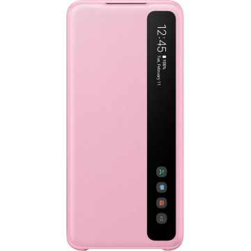 Samsung Clear View Cover - Samsung Galaxy S20 - Roze