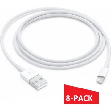 USB naar lightning kabel geschikt voor Iphone & Ipad - oplader kabel - lader - kabel - Iphone oplader - 8-PACK