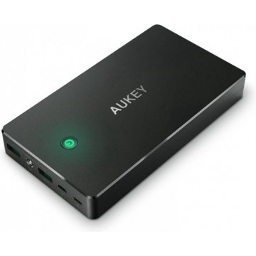 Aukey 20000mAh Dual USB Powerbank (PB-N36) micro usb / lightning input -zwart