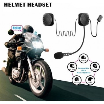 Let op type!! T2 Bluetooth V5.0 Helm headset 5V voor motorrijden met anti-interferentie microfoon