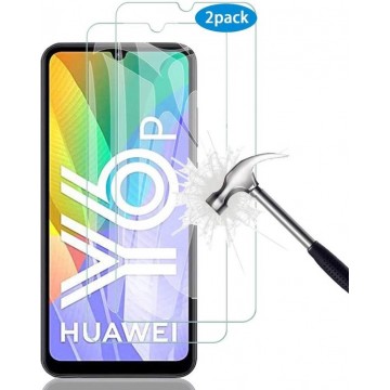 Huawei Y6p / Honor 9A Screenprotector Glas - Tempered Glass Screen Protector - 2x