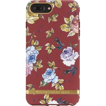 Richmond & Finch Red Floral - Gold details for iPhone 6+/6s+/7+/8+ red