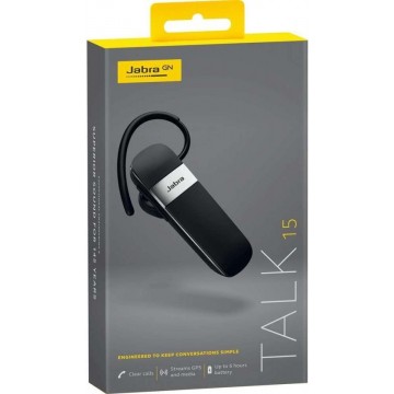 Jabra - Talk 15 Bluetooth Headset - Zwart