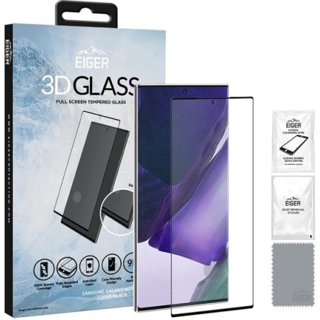 Eiger 3D Tempered Glass Protector Samsung Galaxy Note 20 Ultra Zwart