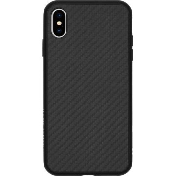 RhinoShield SolidSuit Backcover iPhone Xs Max hoesje - Carbon Fiber Black