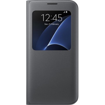 Samsung S View Cover voor Samsung Galaxy S7 Edge - Zwart