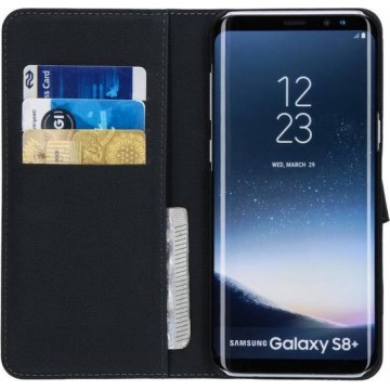 BeHello Samsung Galaxy S8+ Hoesje I 2-in-1 Wallet Case met Ruimte Voor 3 Pasjes Zwart