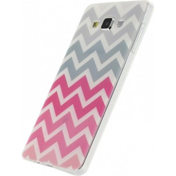Xccess TPU Case Samsung Galaxy A7 Wave Pink/Grey