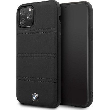 BMW Leather Backcover iPhone 11 Pro Max hoesje - Zwart