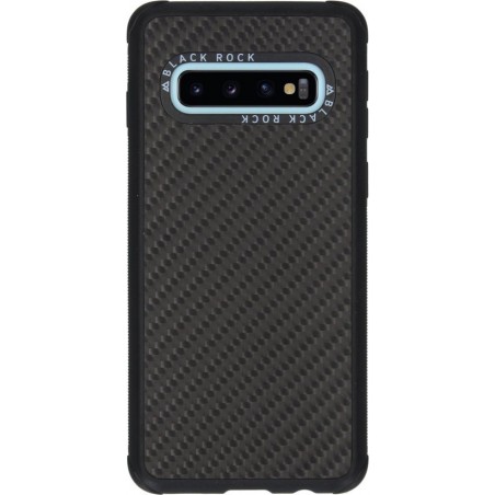 Black Rock Real Carbon Backcover Samsung Galaxy S10 hoesje - Zwart