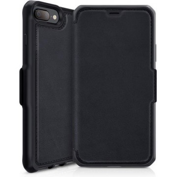 ITSKINS Level 2 HybridFolio Leather for Apple iPhone 6/6S/7/8 Plus Pure Black