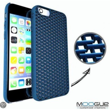 iPhone 6 - 3D print hoesje - Blauw - Knitted