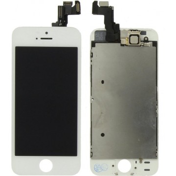Voorgemonteerd iPhone 5S & SE Scherm (LCD + Touchscreen + Onderdelen) A+ Kwaliteit Wit