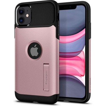 Hoesje Apple iPhone 11 - Spigen Slim Armor Case - Rosé Goud