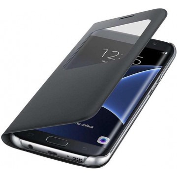 Samsung - Galaxy S7 edge S-View Cover - Zwart