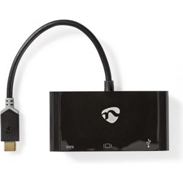 USB C - Multipoort VGA, USB C, USB A adapter