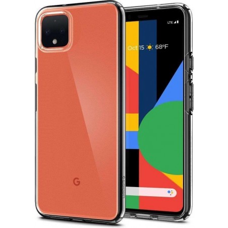 Hoesje Google Pixel 4 - Spigen Liquid Crystal Case - Doorzichtig/Transparant