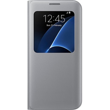 Samsung S View Cover voor Samsung Galaxy S7 Edge - Zilver