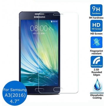 Samsung Galaxy A3 (2016) glazen Screen protector Tempered Glass 2.5D 9H