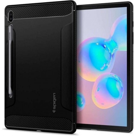 Hoesje Samsung Galaxy Tab S6 - Spigen Rugged Armor Case  - Zwart