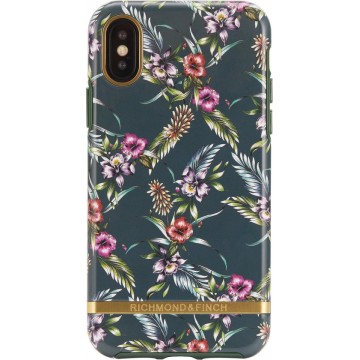 Richmond & Finch Emerald Blossom - Gold details for iPhone X colourful