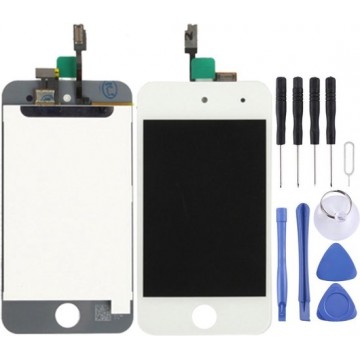 Let op type!! LCD Screen + Digitizer Touch Panel for iPod Touch 4(White)