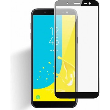 Samsung Galaxy J6 2018 - Full Cover Screenprotector - Gehard Glas - Zwart
