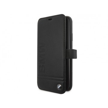 BMW Bookcase hoesje Zwart - Echt Leer - voor iPhone 11 Pro Max